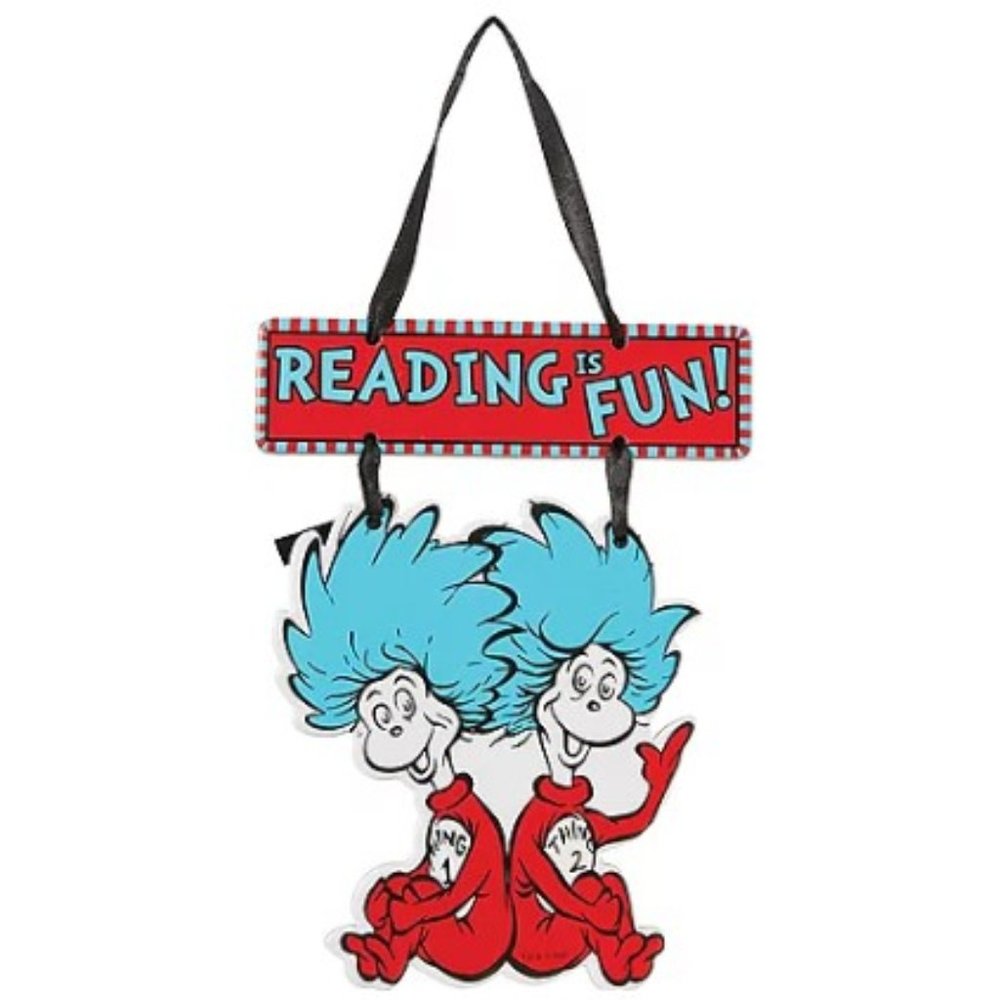 Thing 1 & Thing 2 Sign - Dr. Seuss